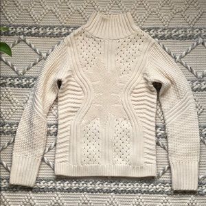 & other stories chunky knit high neck sweater S